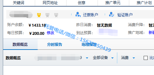 教育培訓行業:出國留學雅思培訓(圖1) 賬戶基本情況